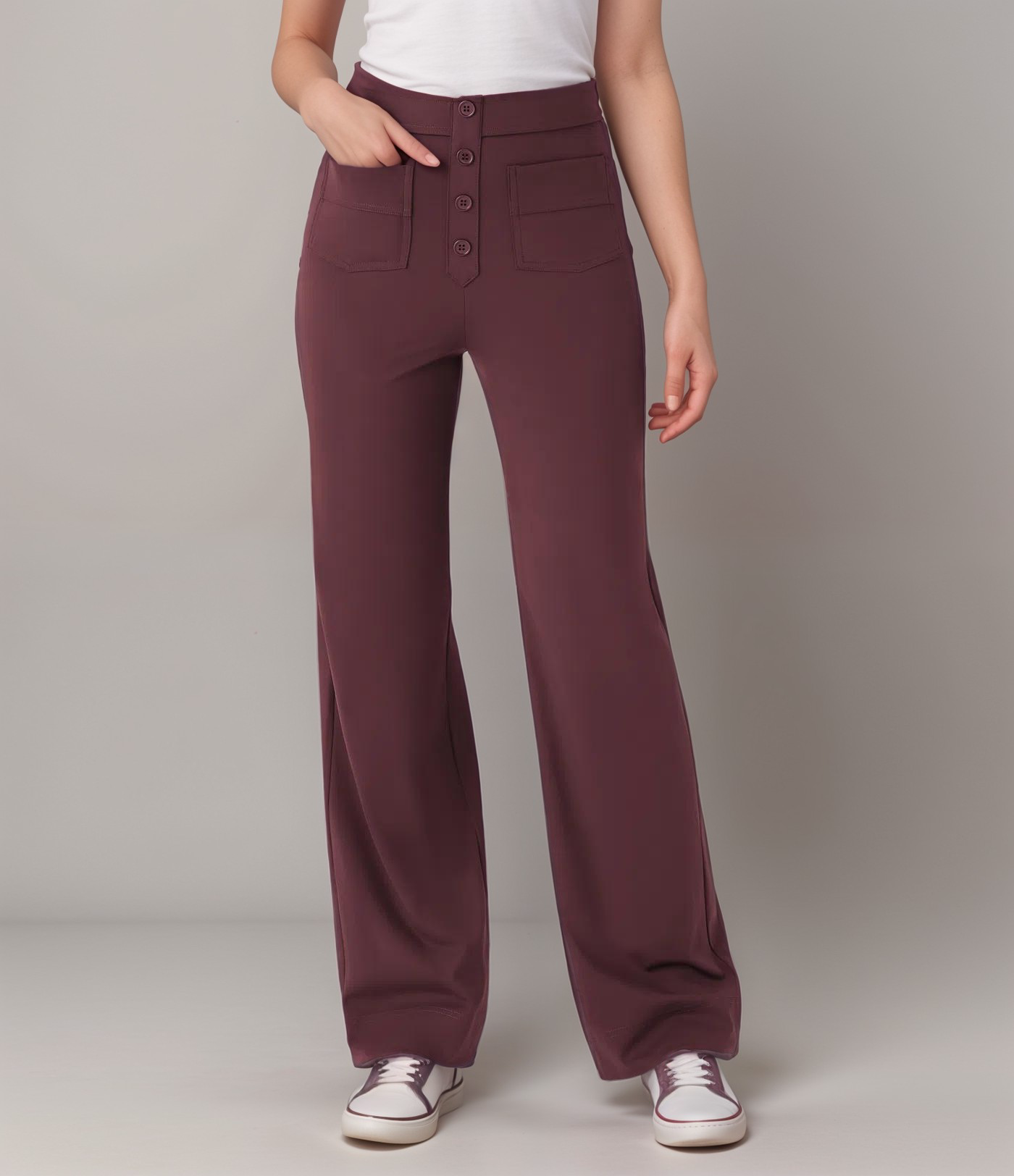 Lisa | Pantalon élastiqué à taille haute | 1+1 GRATUIT