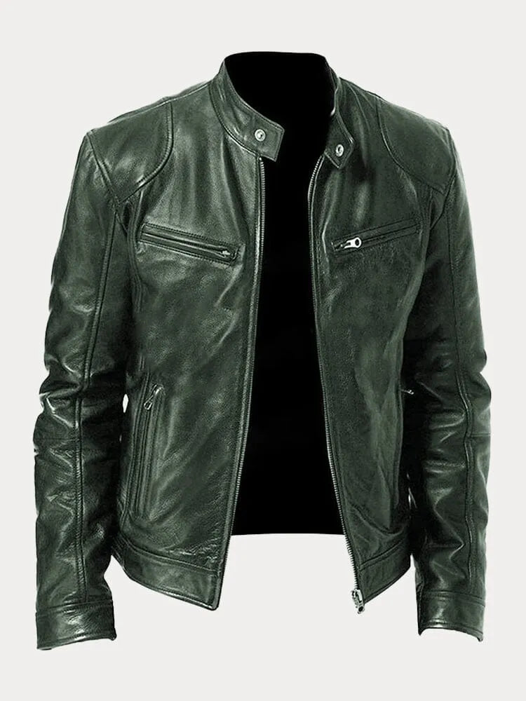 Victor | Veste en cuir décontractée