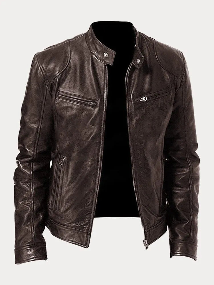 Victor | Veste en cuir décontractée