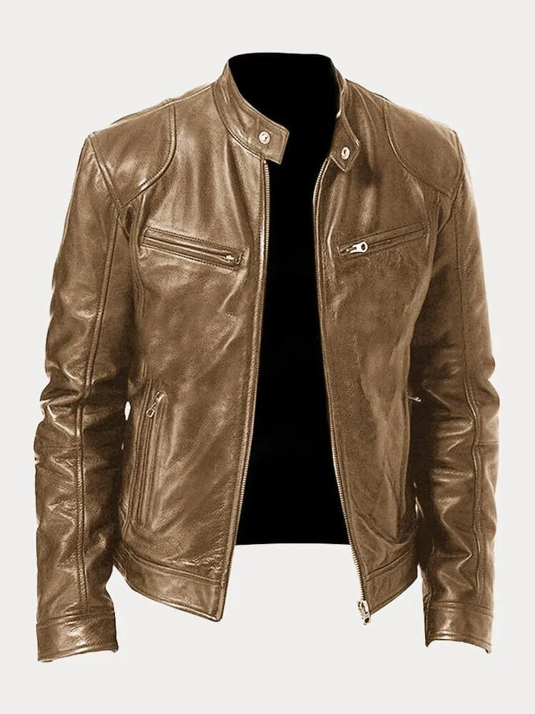 Victor | Veste en cuir décontractée