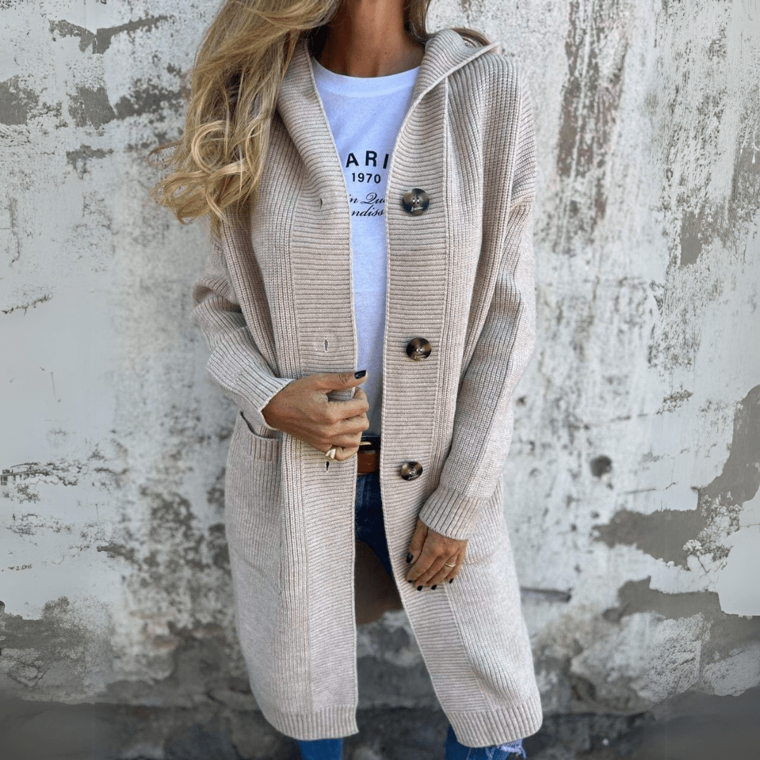 Léa | Élégant cardigan long pour femme