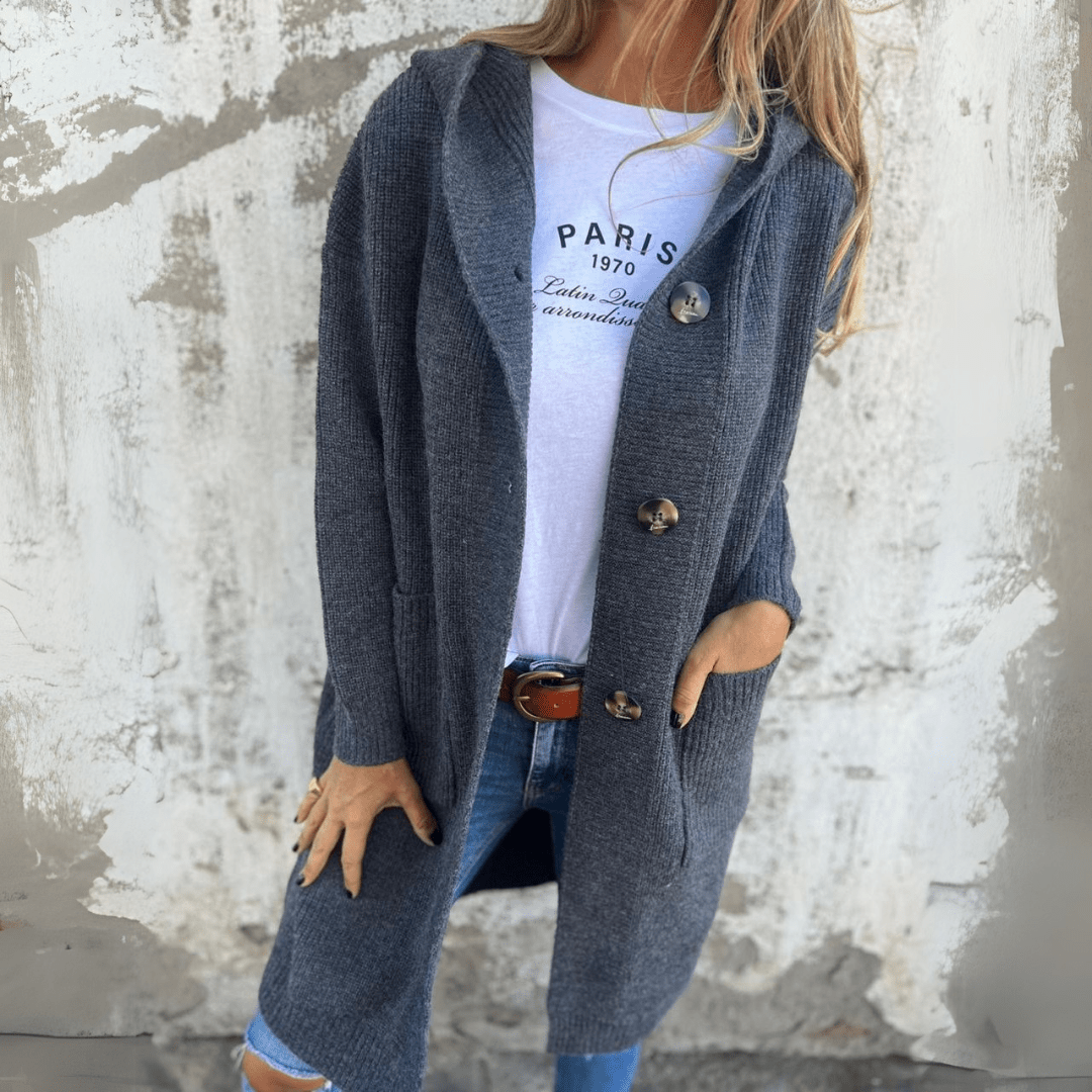 Léa | Élégant cardigan long pour femme