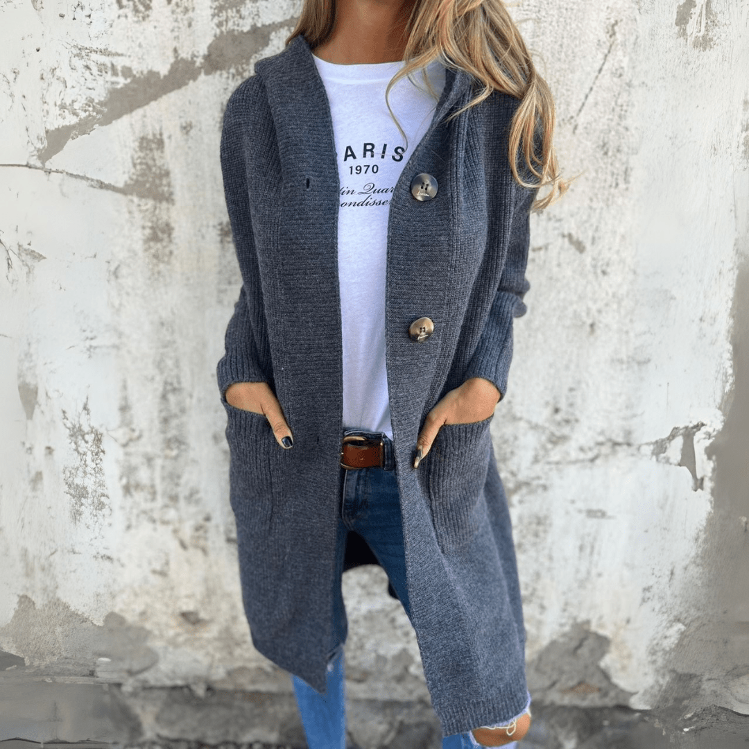 Léa | Élégant cardigan long pour femme