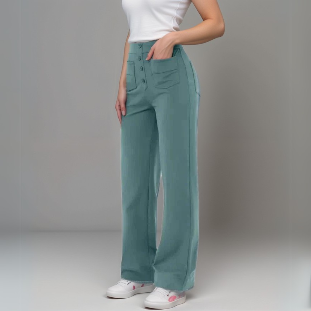Lisa | Pantalon élastiqué à taille haute | 1+1 GRATUIT