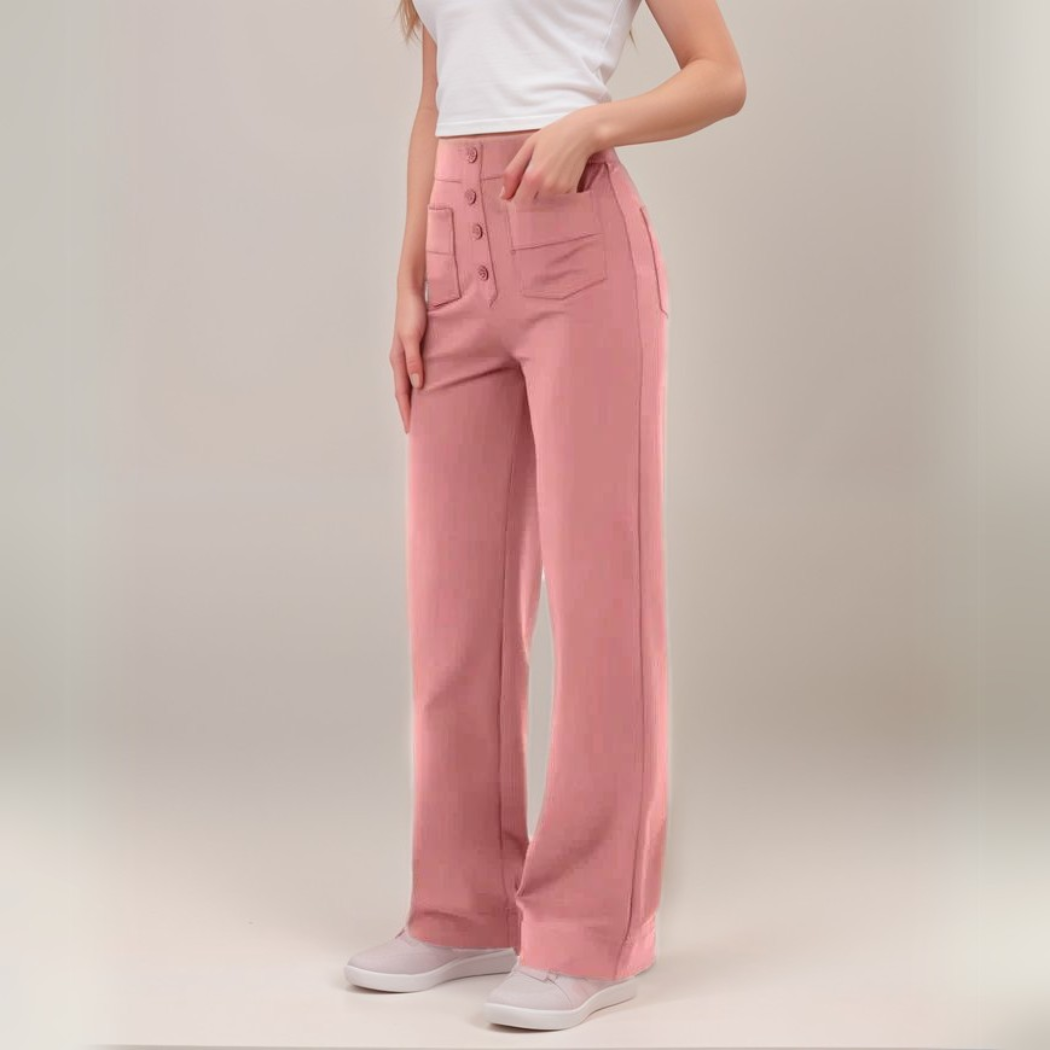 Lisa | Pantalon élastiqué à taille haute | 1+1 GRATUIT