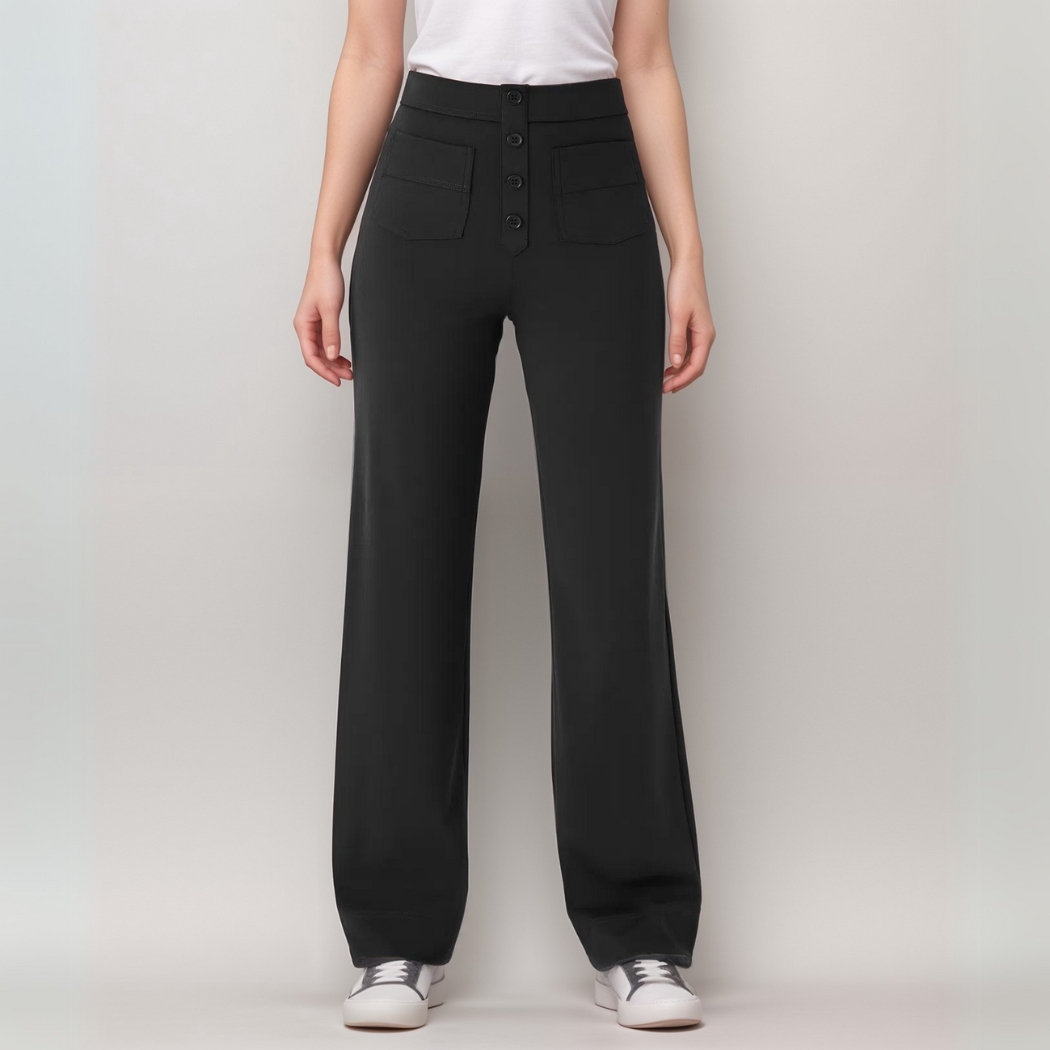 Lisa | Pantalon élastiqué à taille haute | 1+1 GRATUIT