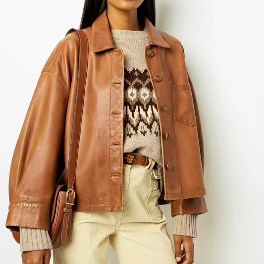 Jolie | Veste en cuir