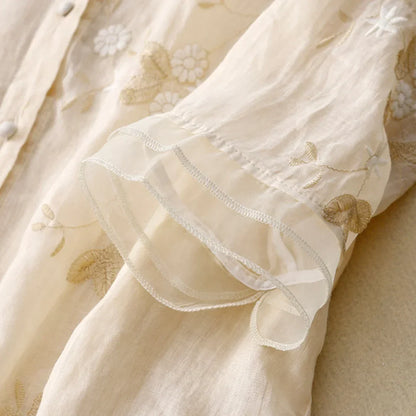 Elena | Chemise brodée pour femme