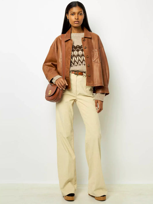 Jolie | Veste en cuir