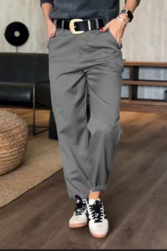 Sylwia | Pantalon Élégant à Rayures