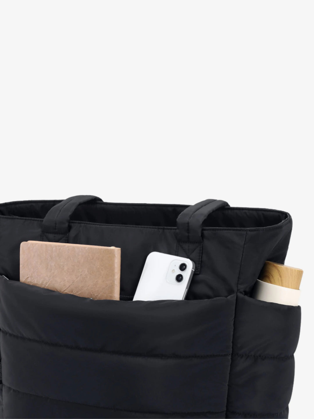 Lily | Sac fourre-tout matelassé avec poches latérales