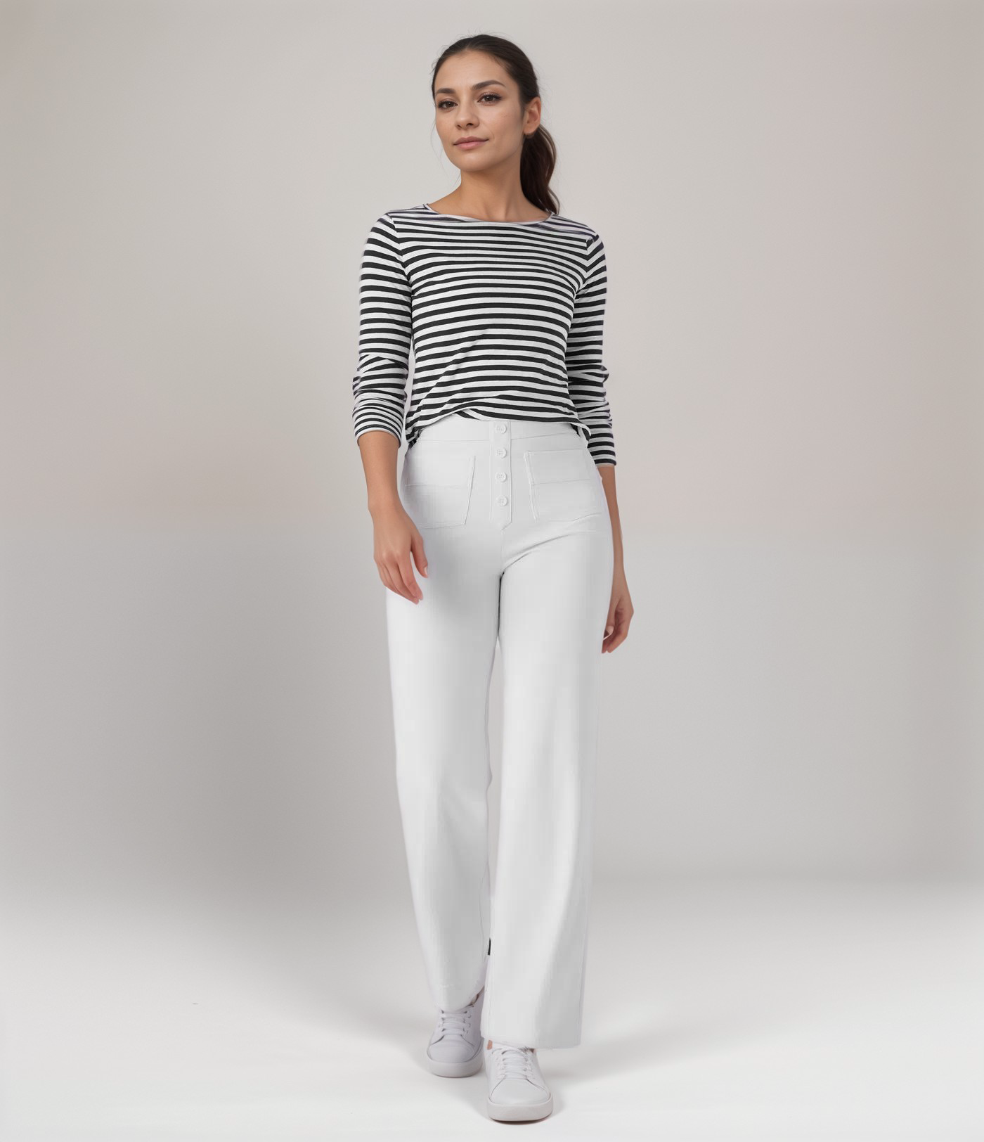 Lisa | Pantalon élastiqué à taille haute | 1+1 GRATUIT