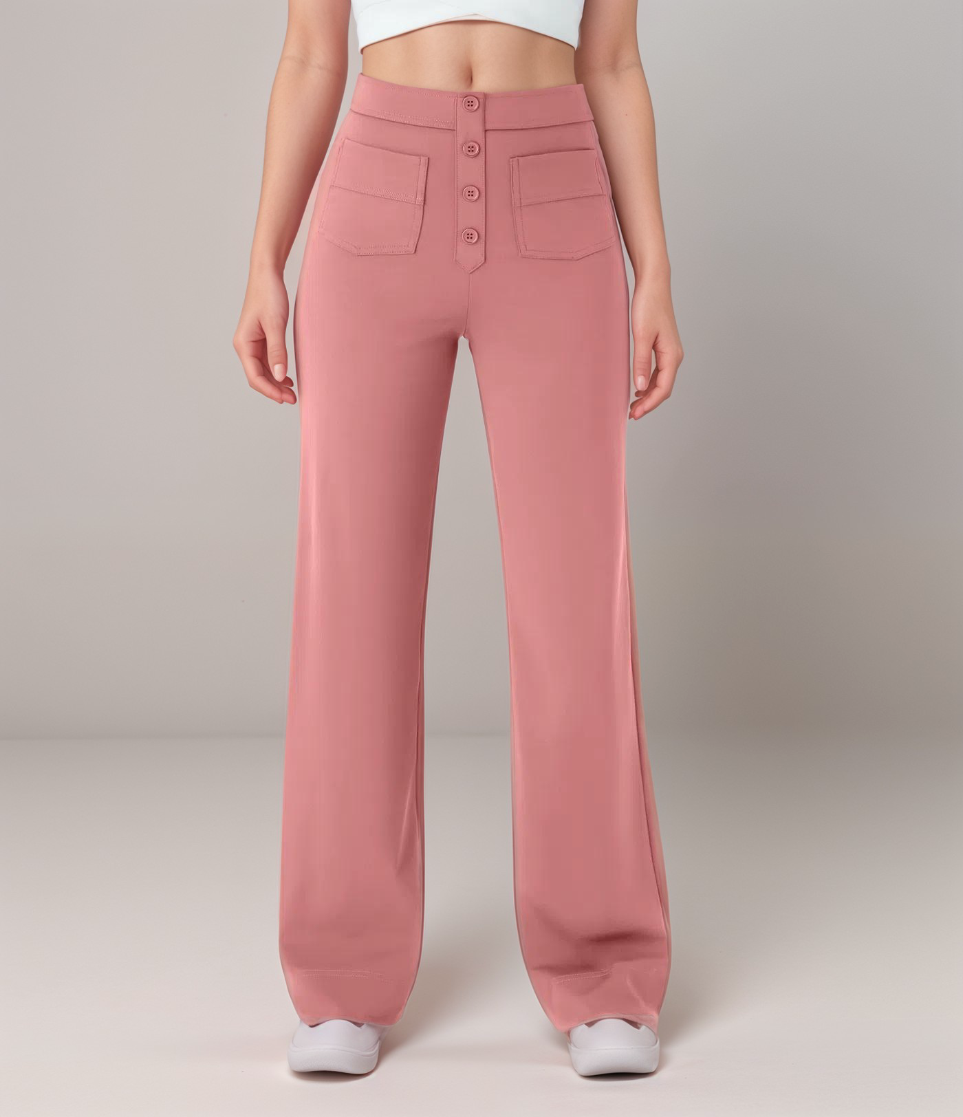 Lisa | Pantalon élastiqué à taille haute | 1+1 GRATUIT