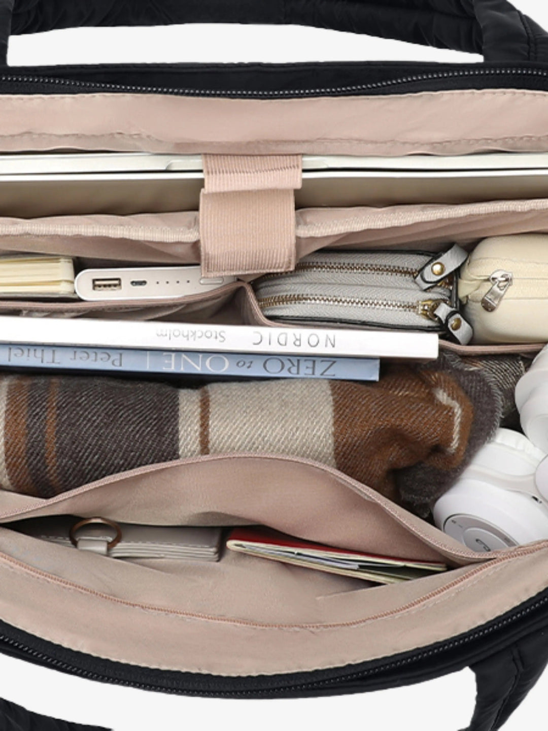 Lily | Sac fourre-tout matelassé avec poches latérales