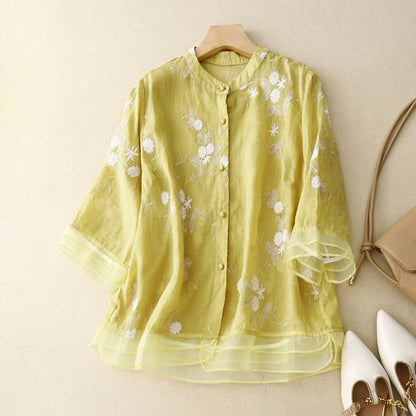Elena | Chemise brodée pour femme