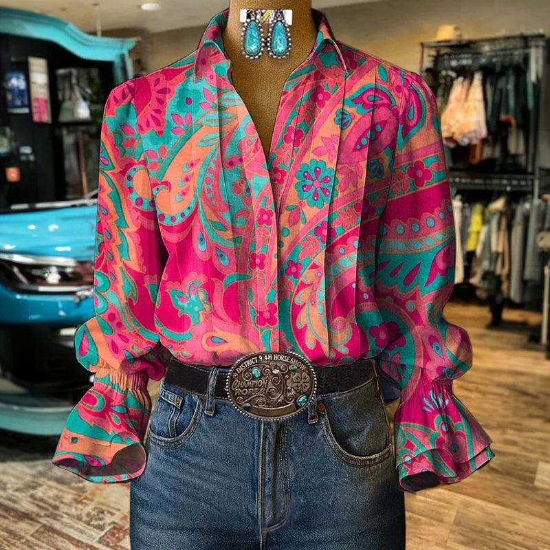 Samm | Chemisier À Imprimé Floral Vintage