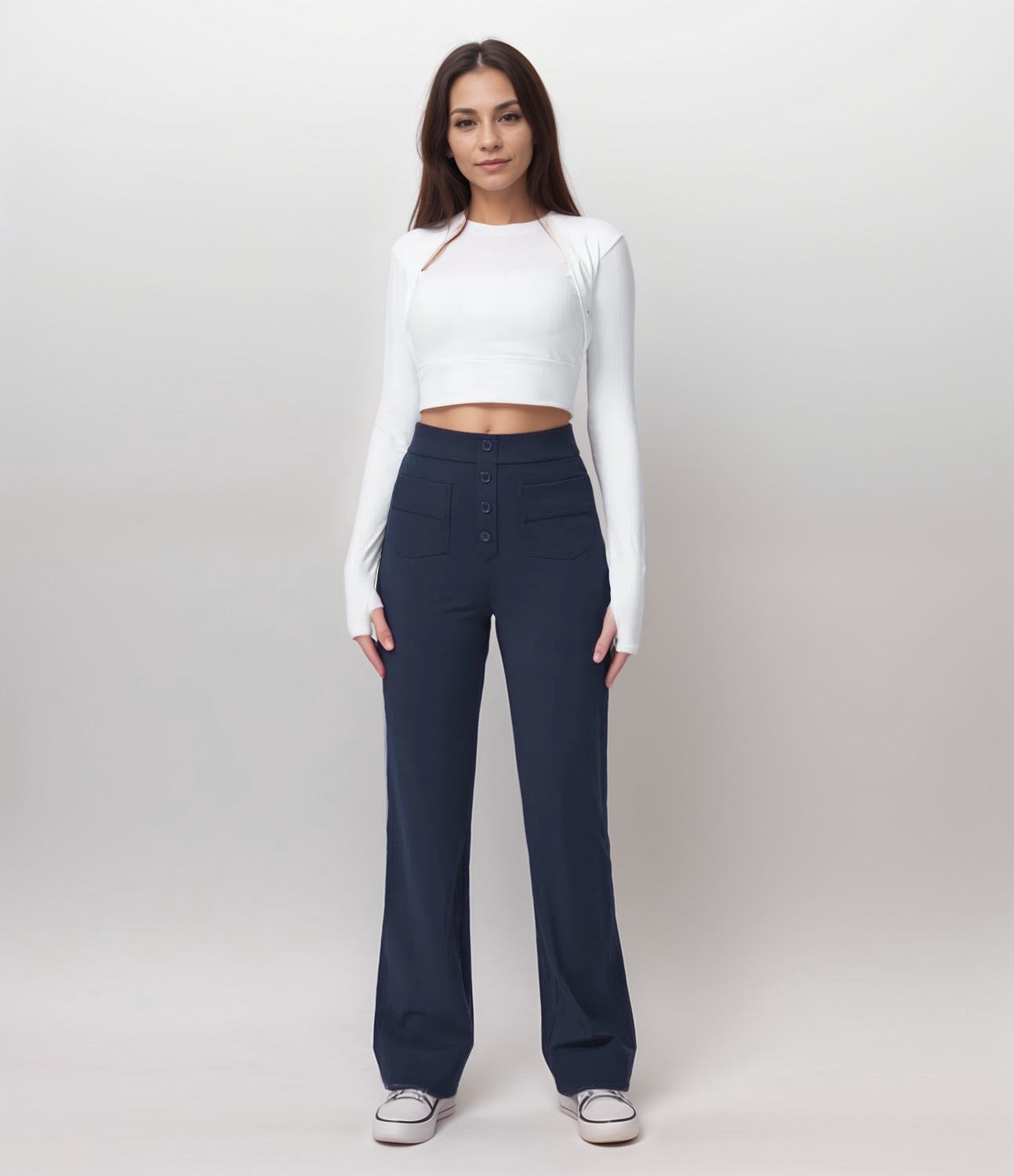 Lisa | Pantalon élastiqué à taille haute | 1+1 GRATUIT