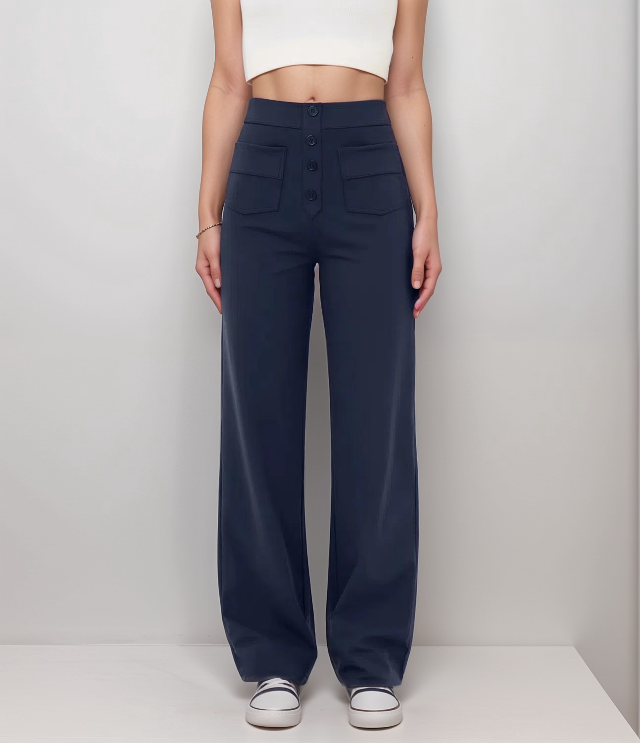 Lisa | Pantalon élastiqué à taille haute | 1+1 GRATUIT
