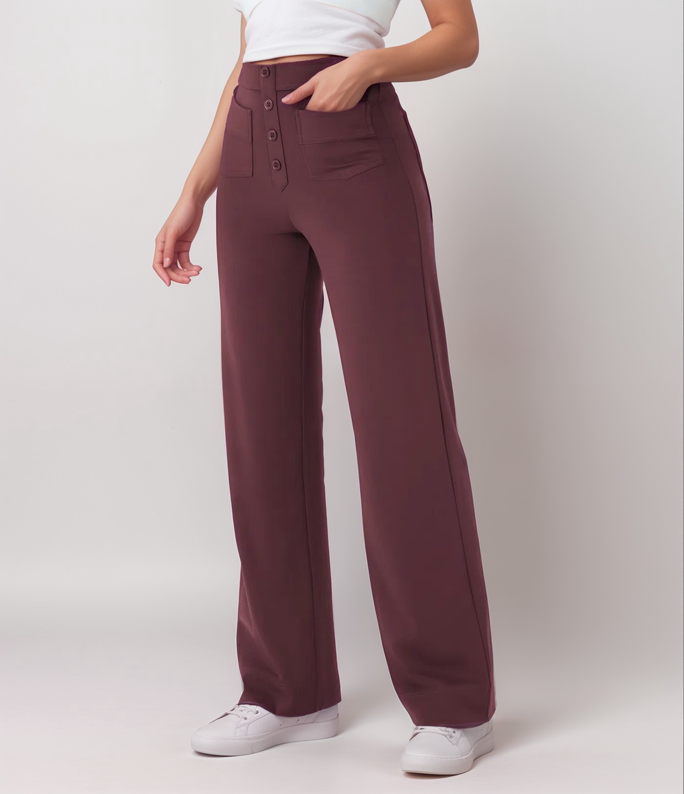 Lisa | Pantalon élastiqué à taille haute | 1+1 GRATUIT