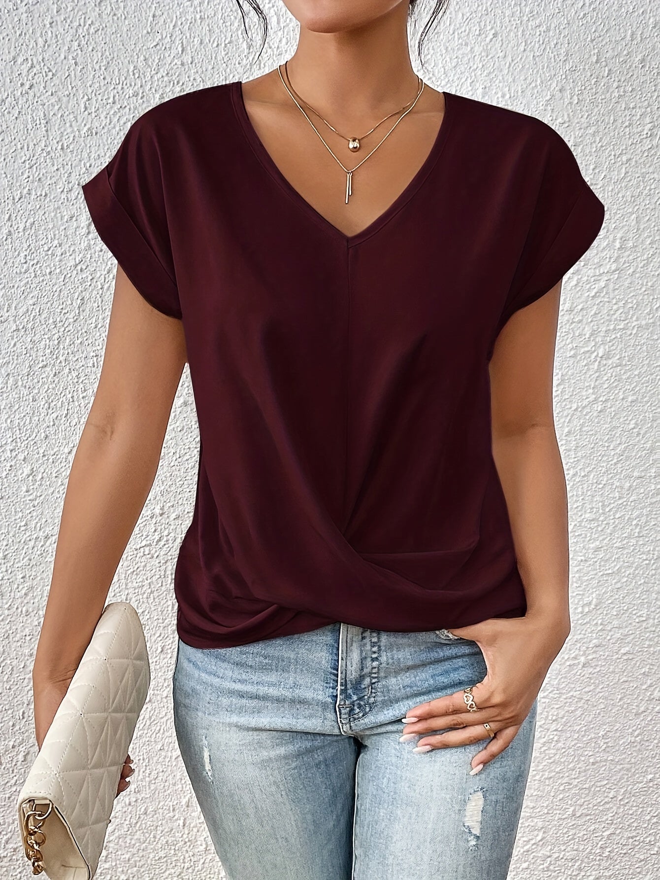 Vanessa | T-shirt avec un décolleté en forme de cœur