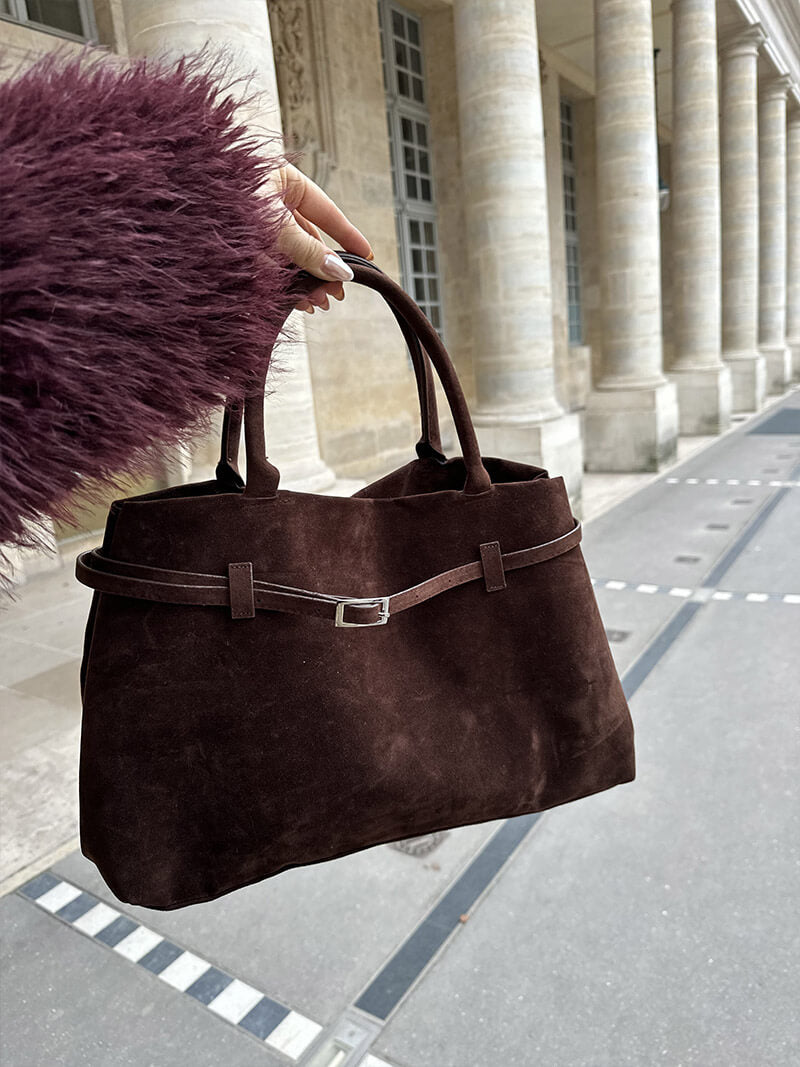 Zella | Sac à main pour femmes en daim luxueux