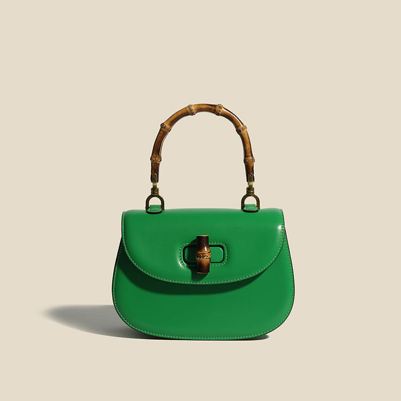 Valentina | Sac à Main en Cuir avec Accents en Bambou
