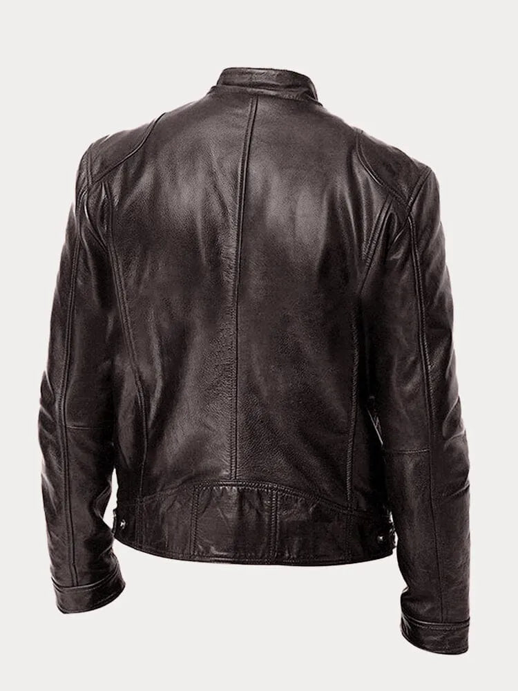Victor | Veste en cuir décontractée