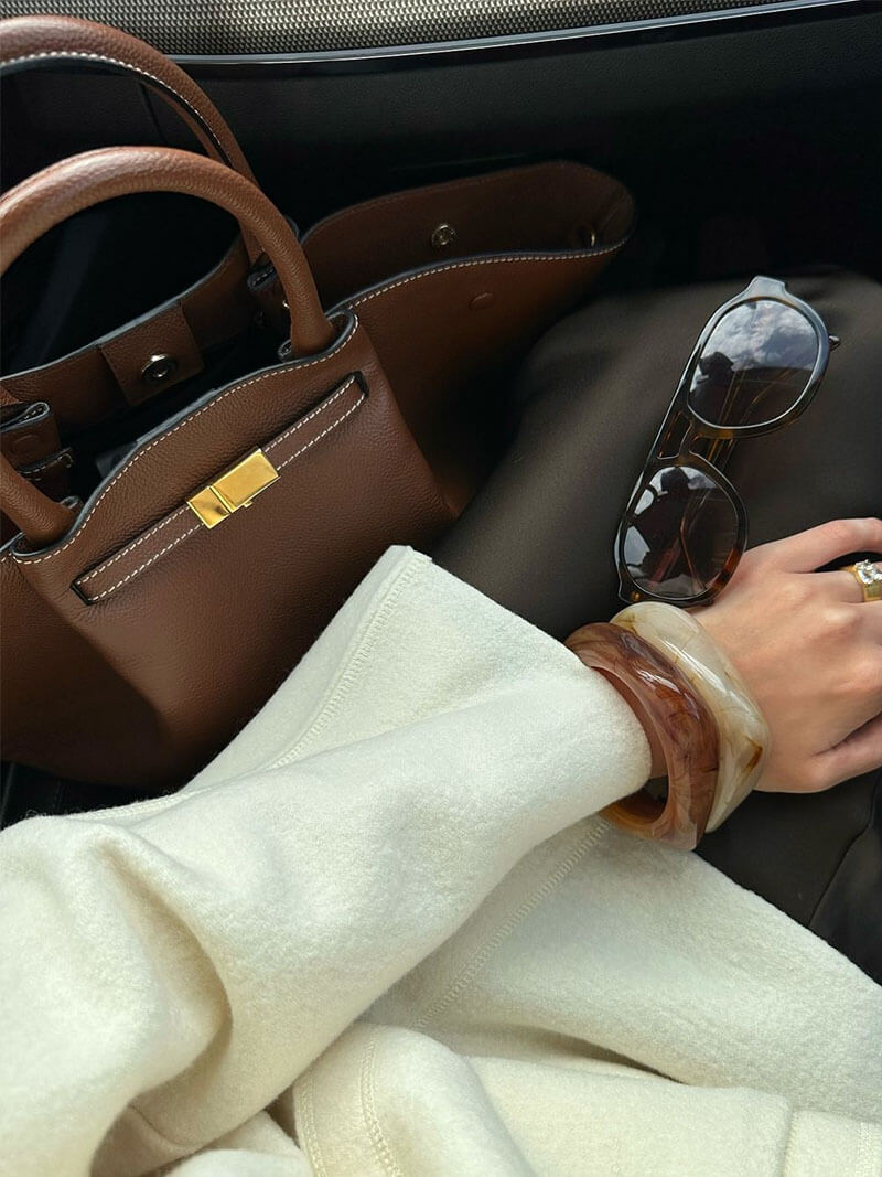 Ostara | Grand sac à main pour femmes en simili cuir