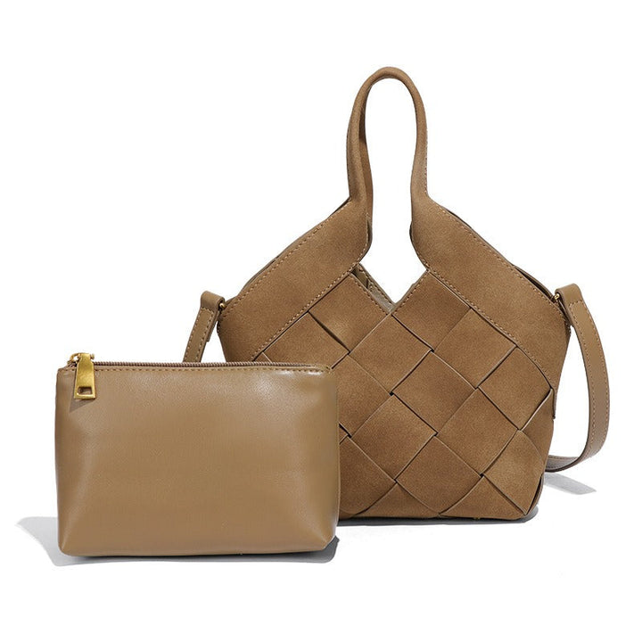 Aurélie | Sac à Main en Daim Synthétique Tressé