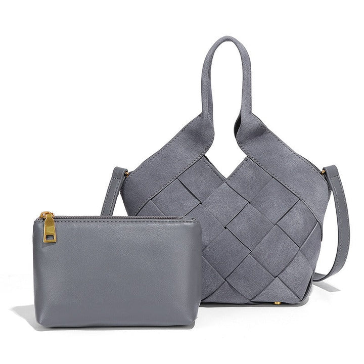 Aurélie | Sac à Main en Daim Synthétique Tressé