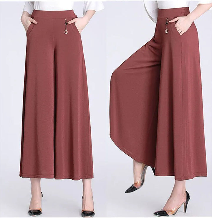 Sara | Pantalon Élégant à Jambes Larges