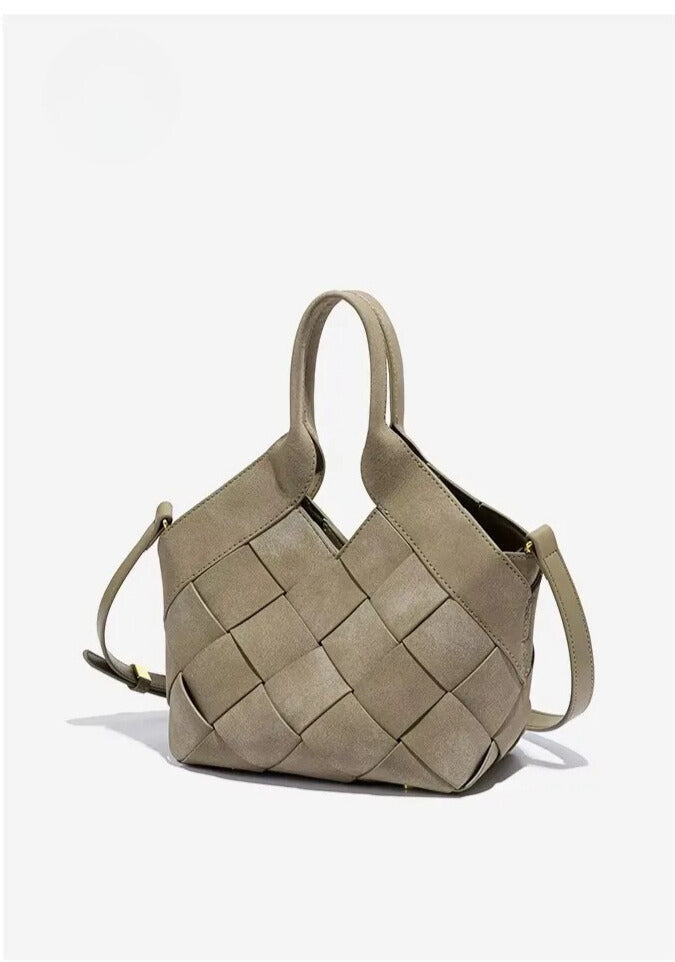 Aurélie | Sac à Main en Daim Synthétique Tressé