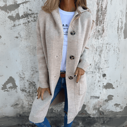Léa | Élégant cardigan long pour femme