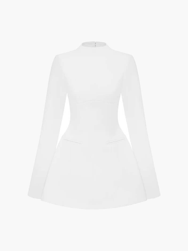 Robe Mini en Coton Sans Dos Nymera – Robe Élégante pour les Fêtes d'Automne/Hiver