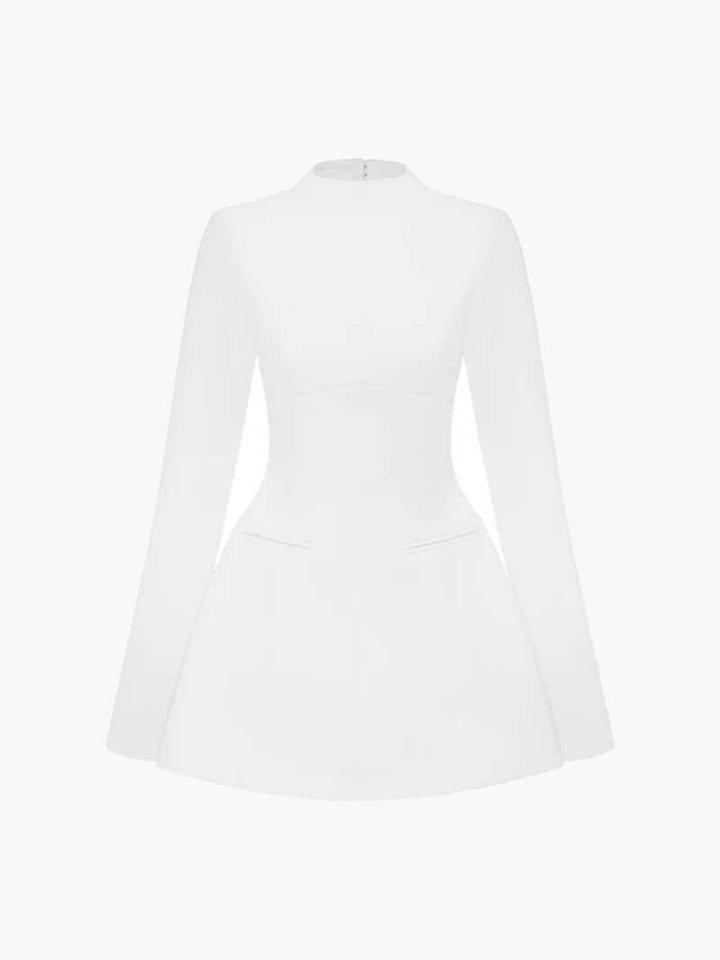 Robe Mini en Coton Sans Dos Nymera – Robe Élégante pour les Fêtes d'Automne/Hiver