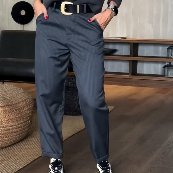 Sylwia | Pantalon Élégant à Rayures