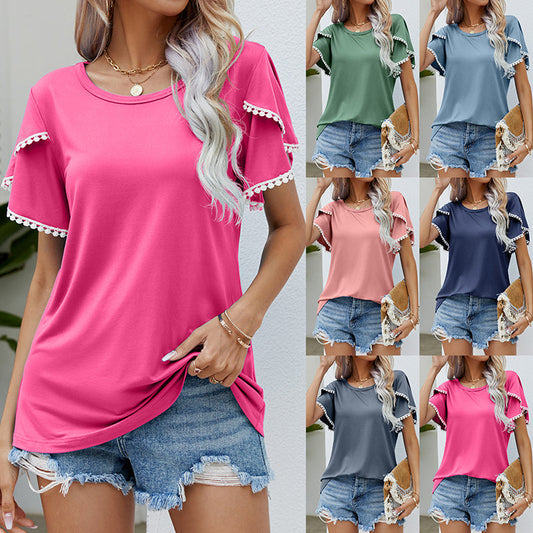 Melissa | T-shirt décontracté avec manche luxueuse
